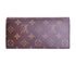 Louis Vuitton Emilie Wallet, £230, Accessories, Brown/Purple, Canvas, Back view